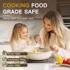 imageAstercook 21 Pcs Pots and Pans Set Non Stick Ceramic Cookware Set Detachable Handle RV Kitchen Cooking Set Removable Handles Oven Safe Induction Ready Stackable Nonstick Set Cream White
