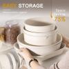 imageAstercook 23 Pcs Pots and Pans Set Non Stick Ceramic Cookware Set Detachable Handle RV Kitchen Cooking Set Removable Handles Oven Safe Induction Ready Stackable Nonstick Set Cream White