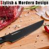 imageAstercook Chef Knife 8 Inch Pro Kitchen Knife Dishwasher Safe High Carbon German Stainless Steel Chefs Knives with Ergonomic Handle Elegant Black