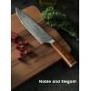 imageAstercook Chef Knife 8 Inch Professional Kitchen Chef Knife German High Carbon Stainless Steel Ultra Sharp Knife Chefs Knives with Ergonomic Handle and Gift BoxWood Handle1