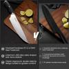imageAstercook Kitchen Knife Set 15 Piece Knife Block Sets with German 14116 Steel Sharper and Rust Proof Full Tang Knives Set with Ergonomic Nylon Handle Dishwasher Safe Black