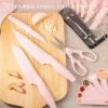 imageAstercook Kitchen Knife Set with Block and Sharpener 22 Piece German High Carbon Stainless Steel Knives Sharp Blade Dishwasher Safe Knife Set with Antislip Ergonomic Handle Crystal PinkCrystal Pink 22 pcs