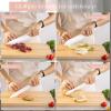 imageAstercook Kitchen Knife Set with Block and Sharpener 22 Piece German High Carbon Stainless Steel Knives Sharp Blade Dishwasher Safe Knife Set with Antislip Ergonomic Handle Crystal PinkBright White 22 pcs
