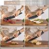 imageAstercook Kitchen Knife Set with Block and Sharpener 22 Piece German High Carbon Stainless Steel Knives Sharp Blade Dishwasher Safe Knife Set with Antislip Ergonomic Handle Crystal PinkElegant Black 22 pcs