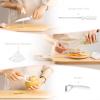 imageAstercook Kitchen Knife Set with Block and Sharpener 22 Piece German High Carbon Stainless Steel Knives Sharp Blade Dishwasher Safe Knife Set with Antislip Ergonomic Handle Crystal PinkBright White 22 pcs