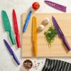 imageAstercook Knife Set 12 Pcs ColorCoded Kitchen Knives Set 6 Color AntiRust Coating Stainless Steel Chef Knife Sets with 6 Blade Guards Dishwasher Safe12PCSMULTICOLOR