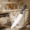 imageAstercook Knife Set Kitchen Knives Set with Block and Sharpener Ceramic Coating 15 Pcs German Stainless Steel Knives Sharp Blade Dishwasher Safe Knife Block Set with Ergonomic Handle Crystal PinkA Elegant Black