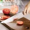 imageAstercook Knife Set Kitchen Knives Set with Block and Sharpener Full Tang 15 Pcs Premium Stainless Steel Knives Ultra Sharp Blade Dishwasher Safe Knife Set with Antislip Ergonomic Handle WalnutElegant Walnut ProFull Tang Ergonomic Handle