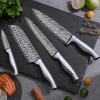 imageKnife Set 15 Pieces Kitchen Knife Set with Built in Sharpener Block German Stainless Steel Knife Block Set15 Pcs