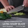 imageKnife Set 15 Pieces Kitchen Knife Set with Built in Sharpener Block German Stainless Steel Knife Block Set21 Pcs