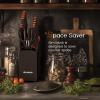 imageKnife Set Astercook 15 Pcs Dishwasher Safe Kitchen Knife Set with Builtin Sharpener High Carbon German Stainless Steel Black Knife Block Set
