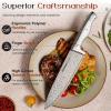 imageKnife Set Astercook 15 Pcs Knife Sets for Kitchen with Block Dishwasher Safe Kitchen Knife Set with Builtin Sharpener German Stainless Steel Knife Block Set