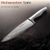 imageKnife Set Astercook 15 Pcs Knife Sets for Kitchen with Block Dishwasher Safe Kitchen Knife Set with Builtin Sharpener German Stainless Steel Knife Block Set