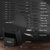 imageKnife Set Astercook 21 Pieces Knife Sets for Kitchen with Block Dishwasher Safe Kitchen Knife Set with Builtin Sharpener German Stainless Steel Black Knife Block Set
