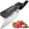 imageAstercook Chef Knife 8 Inch Professional Kitchen Chef Knife German High Carbon Stainless Steel Ultra Sharp Knife Chefs Knives with Ergonomic Handle and Gift BoxABS Handle
