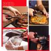imageAstercook Heavy Duty Kitchen Shears with Serrated Blade Ergonomic Handle  For Poultry Herbs VegetablesSilver Blades