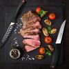 imageAstercook Steak Knives Set of 6 Stainless Steel Serrated Steak Knife Ultra Sharp Cutlery Kitchen Knife With Ergonomic Handle