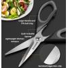 imageUpdated Herb Scissors Set Doesnt Get Stuck Easily Herb Herb Scissors With 3 Blades Cleaning Comb for Cutting Garden Herbs Cilantro Green Onion etc Sharp and Antirust Stainless Steel2 PACKSilver Blades