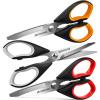 imageUpdated Herb Scissors Set Doesnt Get Stuck Easily Herb Herb Scissors With 3 Blades Cleaning Comb for Cutting Garden Herbs Cilantro Green Onion etc Sharp and Antirust Stainless Steel2 PACKSilver Blades